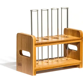 Párty skleněné panáky, Zkumavky s držákem, 4 ks