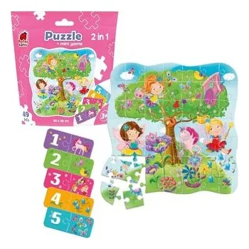 Puzzle Puzzle 2w1 Wróżki 49el