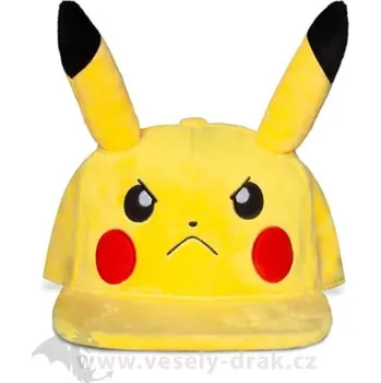 Kšiltovka Kšiltovka Pokémon - Angry Pikachu (plyšová)