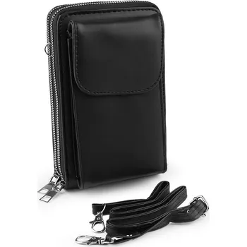 Peněženka s kapsou na mobil přes rameno crossbody 11x18 cm