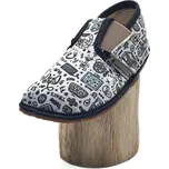 Barefoot bačkory Pegres BF01 černé s herním motivem | Botonožka.cz Velikost: 22