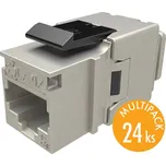 Solarix keystone c5e STP RJ45 černý pro kleště SXKJ-5E-STP-BK-NA - multipack 24ks