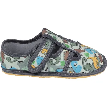 Chlapecké bačkory Papuče KTR RAWEKS barefoot BARE 7 DINOSAURUS chlapecké Velikost: 23