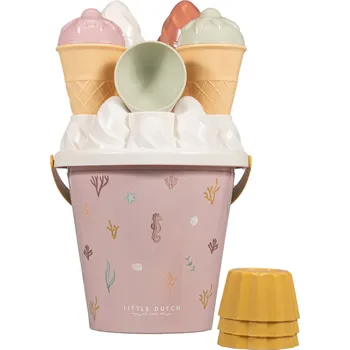 Hra na zahradu Little Dutch Sada na písek kyblík se zmrzlinou Ocean Dreams Pink