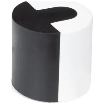 Dveřní kování Interex design Dveřní zarážka FANO / Bílá matná