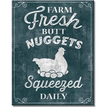 Plechová cedule Plechová cedule Farm Nuggets