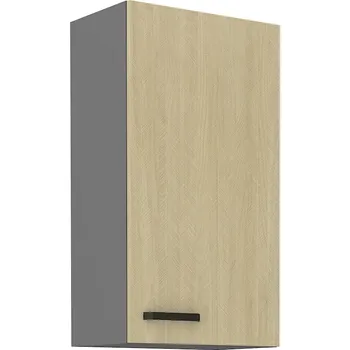 Kuchyňská skříňka LEMPERT Horní skříňka SCANDI 46 (50 / 90 cm) - rybí kost / antracit