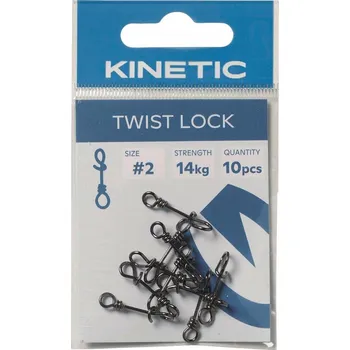 Kinetic - Karabinka Twist Lock 10ks 10kg - vel.1