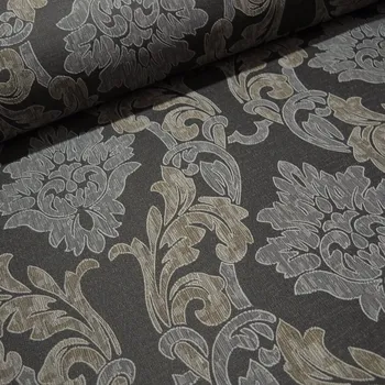 Dekorační látka Flower - černá obšití okrajů 145