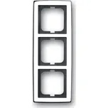 ABB SOLO Rámeček trojnásobný vodorovný i svislý, chromová lesklá
