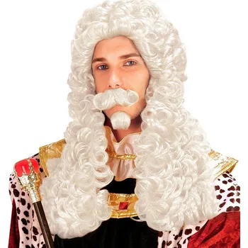 Karnevalová paruka Paruka s knírem a bradkou - Francois