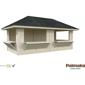 Zahradní domek Zahradní domek Palmako BIANCA 16,6 m2 SET 112 (Rozměr: 588x300 cm, tl.120x120 mm)