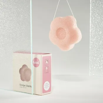 Kvítok Čistící houbička Konjac s růžovým jílem