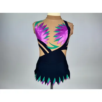 VFstyle Dres na gymnastiku Brooklyn černý Velikost 140