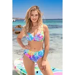 Barevné bikiny s kalhotkami s vyšším pasem CD-28/W kolor 702 Velikost: 90F/3XL