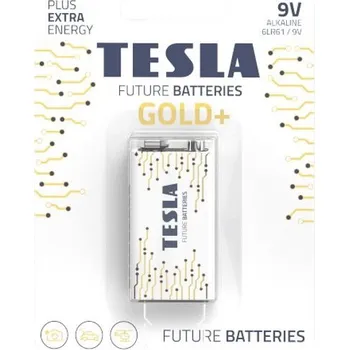 Článková baterie TESLA GOLD+ 9V (6LR61) 1ks Baterie, alkalická, 9V, 6LR61, 1ks, blister 12090121