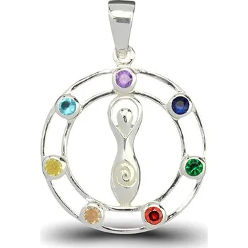 Náramek ORIENTAL Stříbrný přívěsek Čakrová harmonie (Ag 925/1000, )