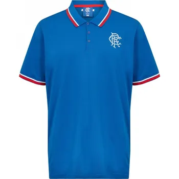 Pánské tričko Castore Rangers Pique Polo Shirt Blue L