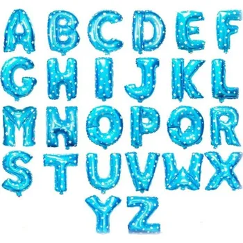 Nafukovací písmena na oslavu | fóliové balónky - Modrá,V
