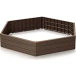 Vyvýšený záhon BASE WOODY 148 cm hnědý