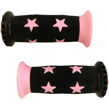 grip gripy dětské 22mm černo-růžové