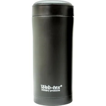 Sportovní střelba Nerezová láhev 330ml - černá, Web-Tex