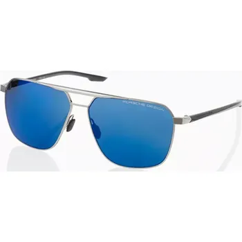 Sluneční brýle PORSCHE DESIGN Sunglasses P´8949 sluneční brýle paladium s tmavě modrými skly (Nápadné sluneční brýle pro muže od Porsche Design. Vyrobeno z nerezové oceli a high-tech polyamidu RXP®.)