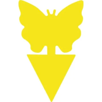 Přípravek proti hmyzu Žluté lepivé desky na hmyz do zahrady, 10 ks | lapače hmyzu - Motýl,10ks