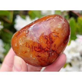 Přírodní kámen Hladký kámen karneol 158g Madagaskar