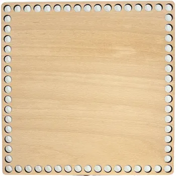 JarisWood Dno na košík háčkovaný čtverec 20 cm x 20 cm Povrchová úprava: Bez povrchové úpravy