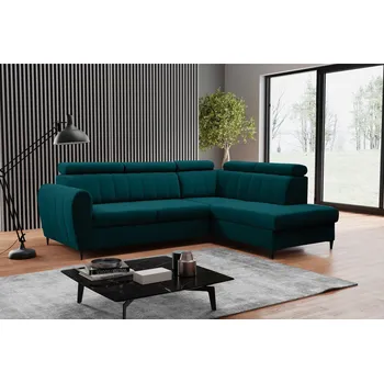 Sedací souprava Falco Sedací souprava Faria pravá zelenomodrá