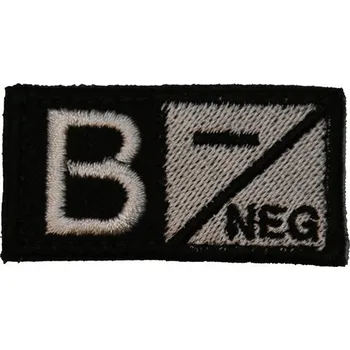 Módní doplněk Textilní krevní skupina B NEG - černá/bílá, Condor