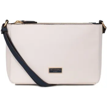 Kabelka Hexagona dámská crossbody slonová kost 4820034 ivoire/bleu