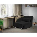 Nabytekmorava Rozkládací křesílko Rony s úložným prostorem Barva: černá