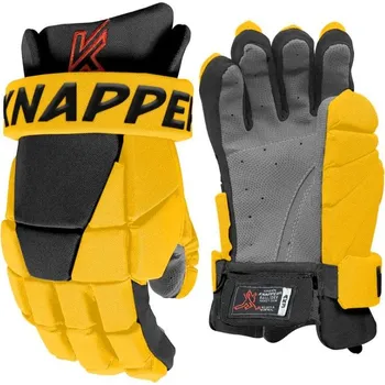 Hokejové rukavice Hokejbalové rukavice Knapper AK3 JR, Junior, žlutá, 11" Knapper