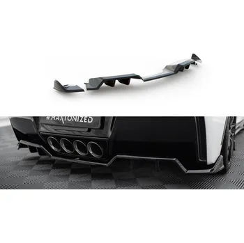 Auto-moto Spoiler zadního nárazniku + zadní splittery Chevrolet Corvette C7 černý lesklý plast