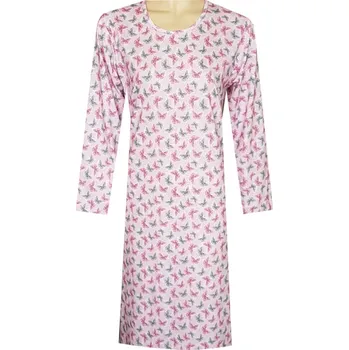 Dámská noční košile Dámská Noční Košile FOLTÝN DK198 Velikost: 5XL, Materiál: Dlouhý rukáv