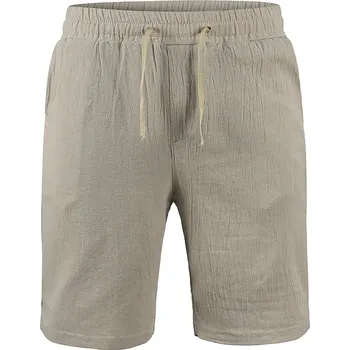 Pánské kraťasy Pánské prodyšné šortky lněné na léto Barva: Khaki, Velikost: 3XL