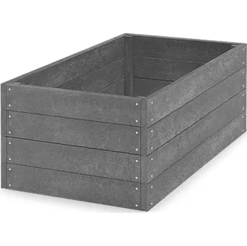 Vyvýšený záhon Transform šedý plastový vyvýšený záhon 120 x 66 x 53cm
