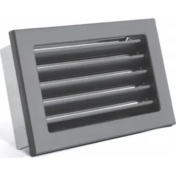 Větrací mřížka Karl, ventilační mřížka STYLE, pevná, černá 220 x 95 mm