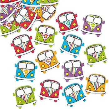 samolepka Pěnové samolepky, Moosgummi - Autobus, 100ks