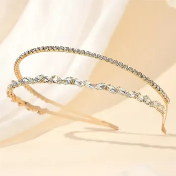 Čelenka B-TOP Čelenka do vlasů CRYSTAL - pozlacená