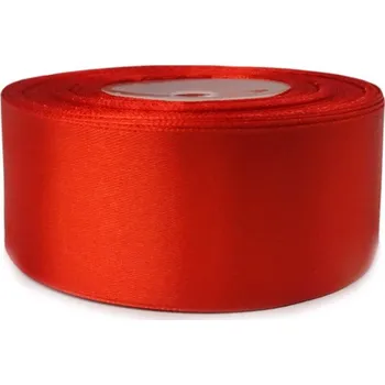 Stuha Saténová stuha jasně červená 50mm (Saténová stuha jasně červená 50mm)