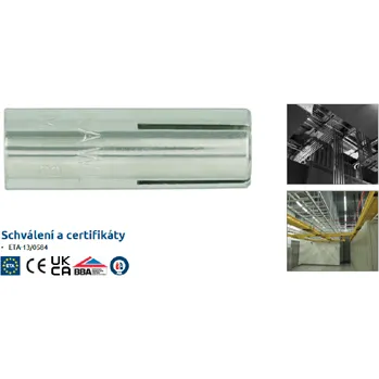 Hmoždinka R-DCA Plášťová kotva s vnitřním závitem (M16 / 20 x 65 mm / nerez A4 / 25ks)