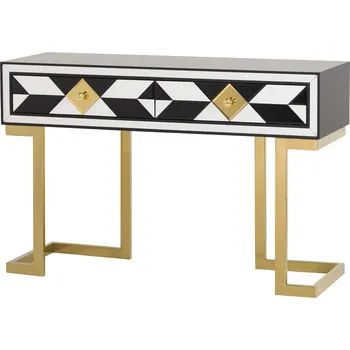 Konzolový stolek Designová konzole Pop-Art Monaco 120cm zlatá