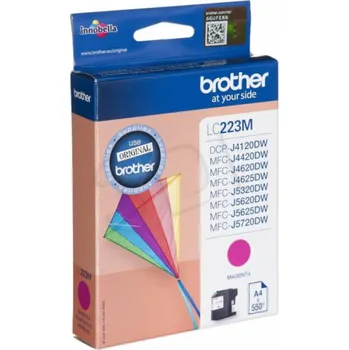 Počítačové příslušenství Originální inkoust Brother LC223M (purpurový)