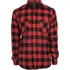 Pánská košile Urban Classics Checked Flanell Shirt TB297 černá/červená, XL