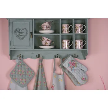 Obraz Nástěnná polička s háčky a skřínkou