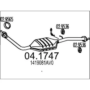 Katalyzátor Katalyzátor MTS 04.1747