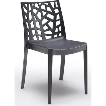 MATRIX Plastová židle Černá